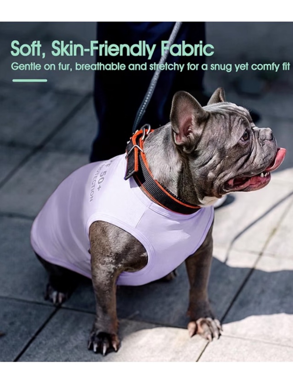 NWOT Purple Dog Shirt — UPF 50+ Lightweight Sun Protection